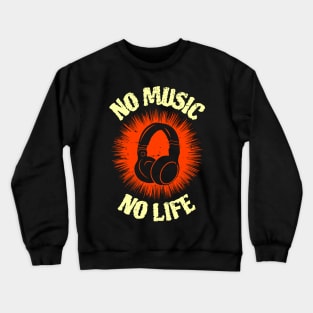 No Music No Life Crewneck Sweatshirt